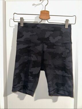 Black Gray Camo  Bike Shorts